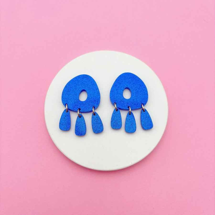 Boucles d'oreilles pendantes colorées "mariette"