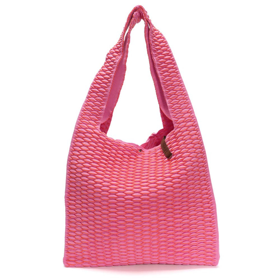 Sac cabas en tricot Lois rose