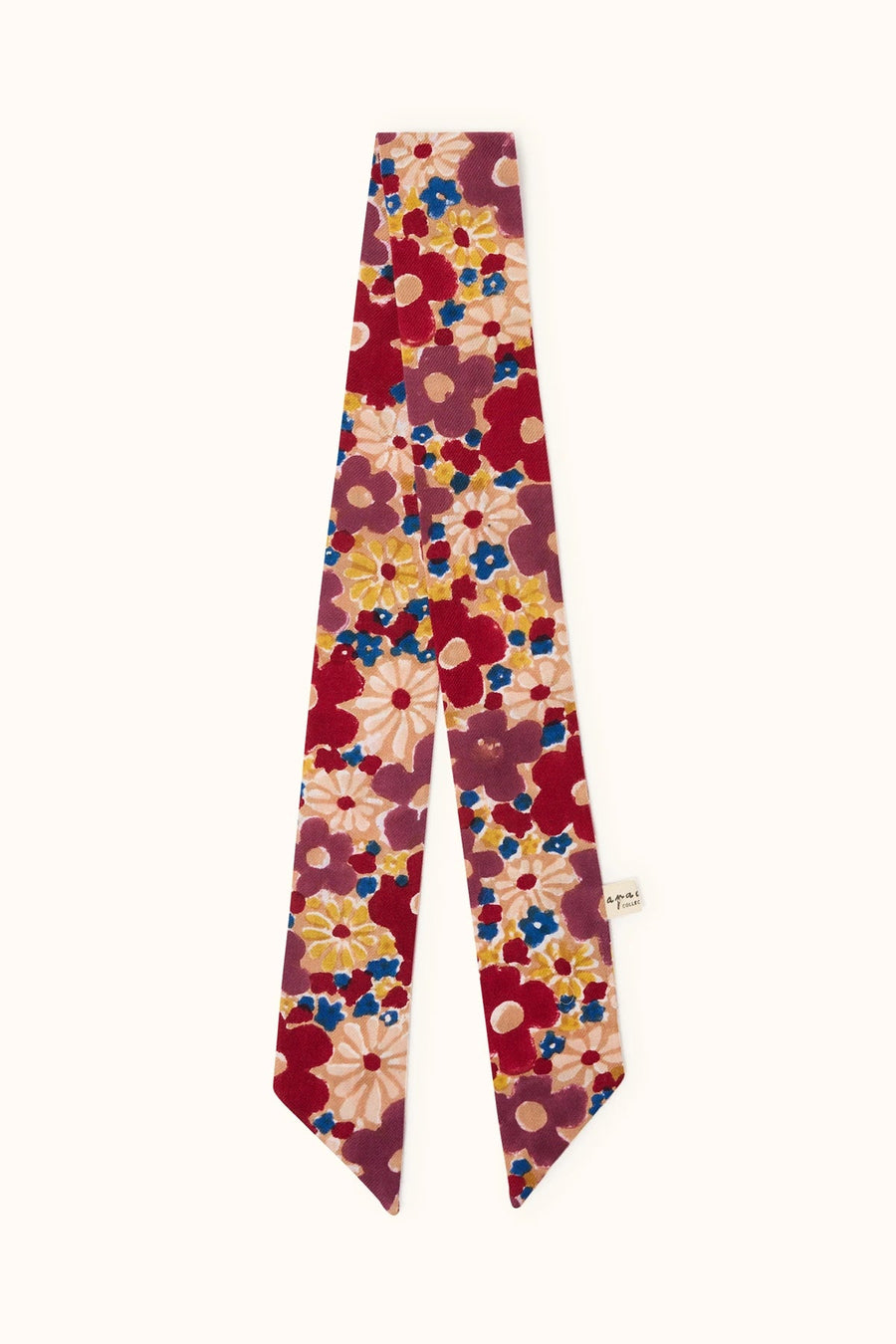 Ruban coton Imprimé floral brun Nisha Janie Brown