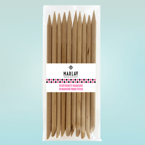 Bâtonnets manucure en bois - soin des ongles