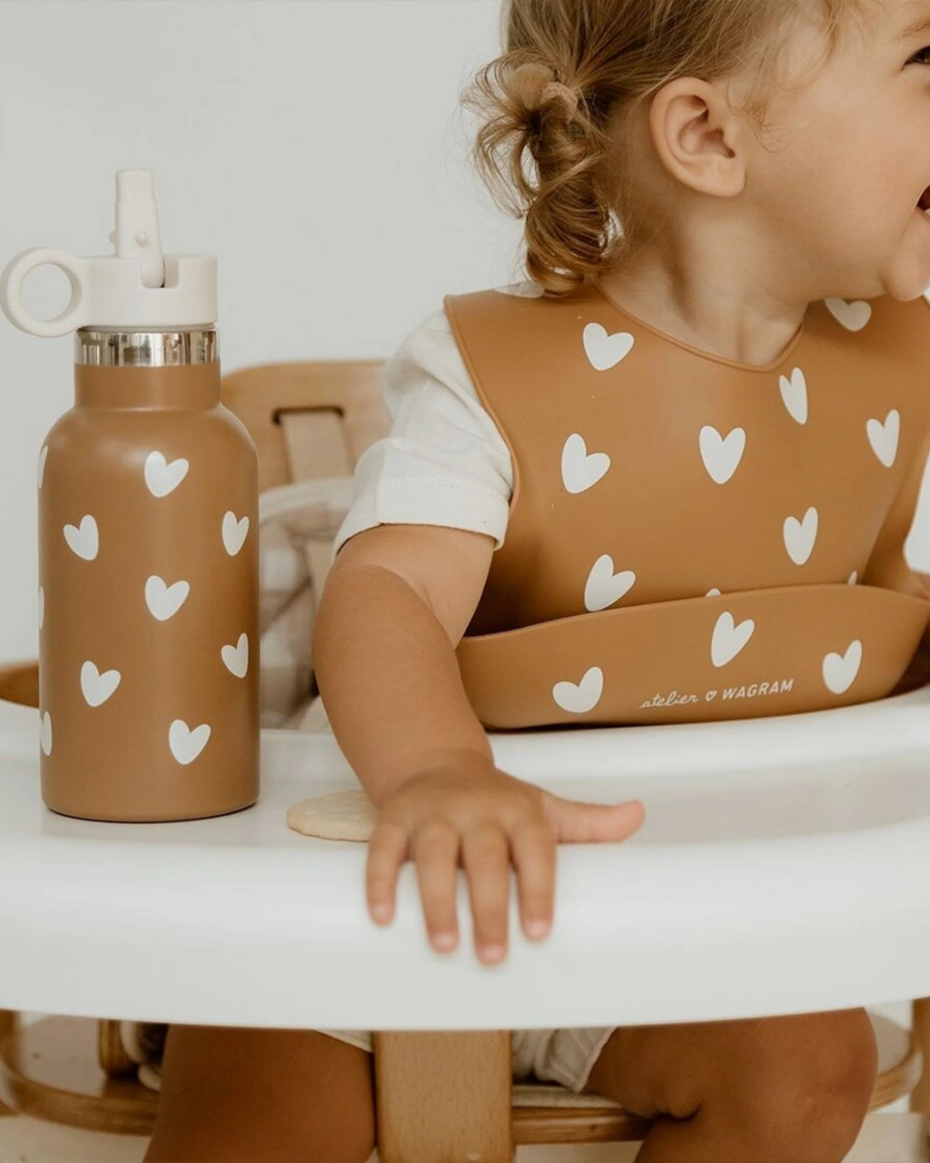 Gourde isotherme enfant en acier inoxydable - couleur caramel