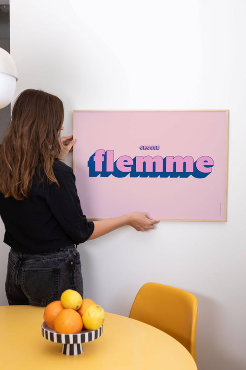 Afffiche Flemme - Papier and Co.