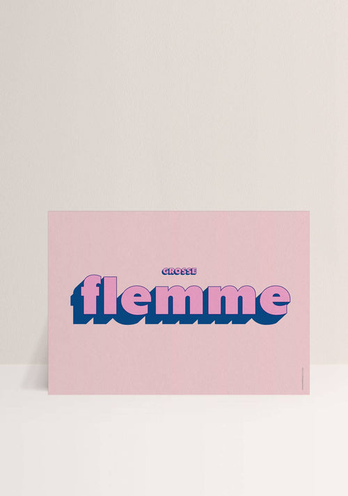 Afffiche Flemme - Papier and Co.