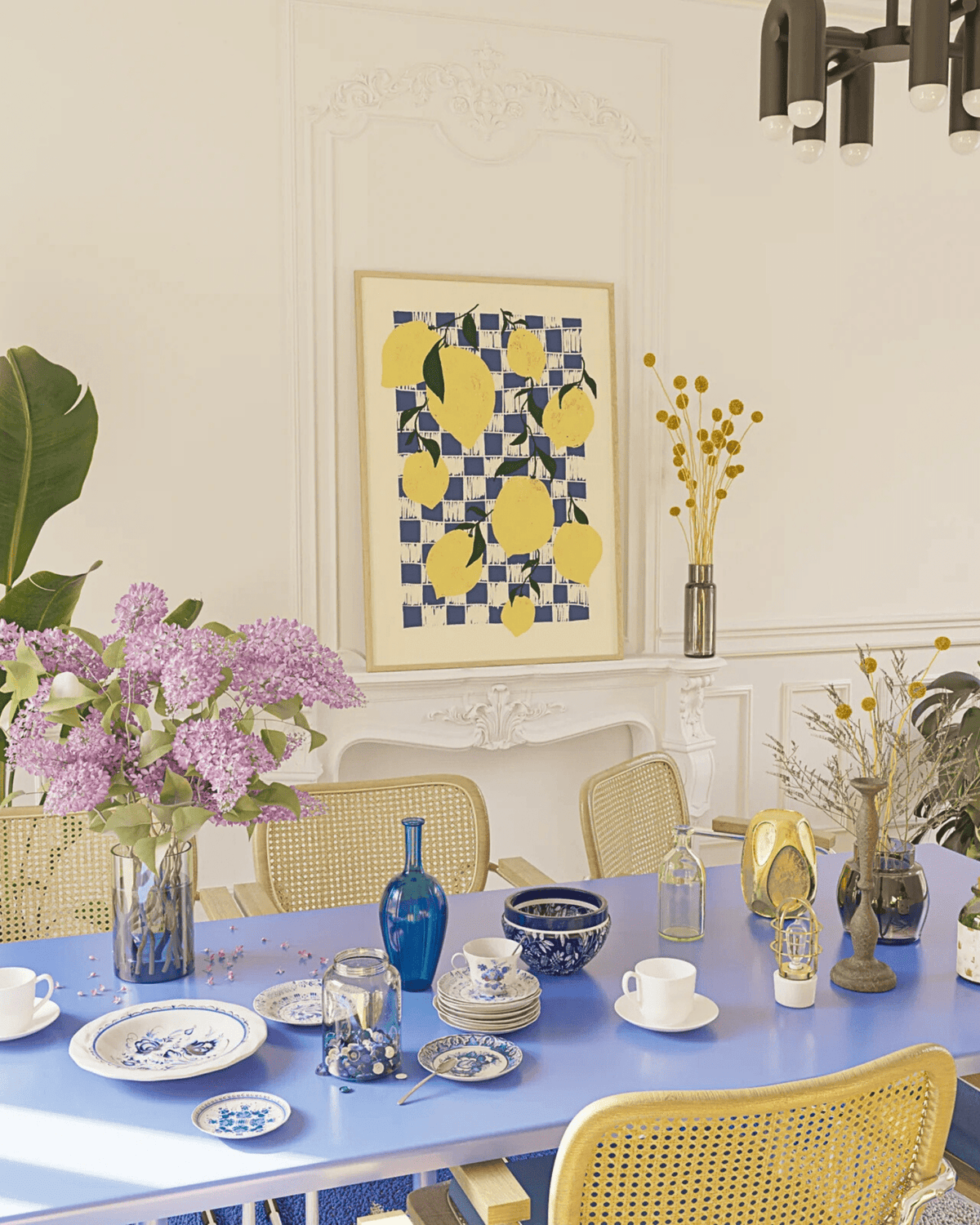 Affiche cuisine citrons – déco style méditerranéen