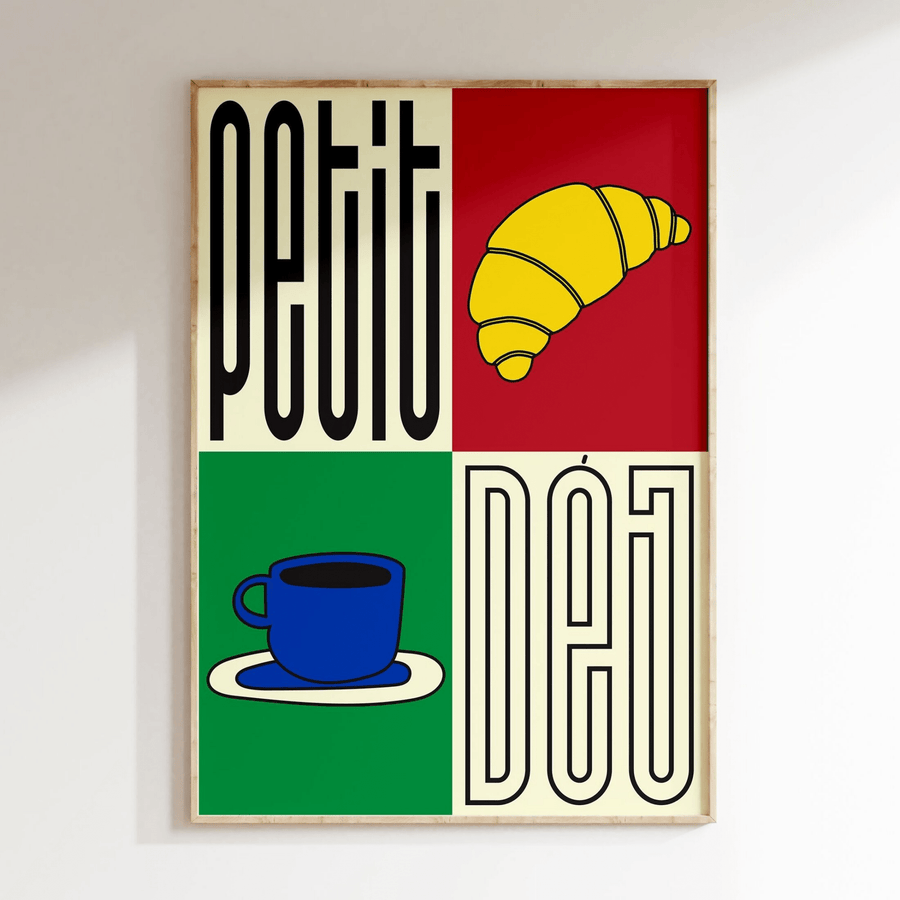 Affiche petit déjeuner moderne pour cuisine