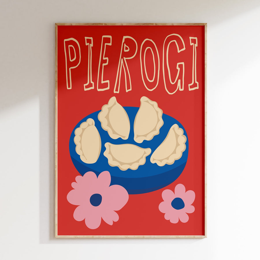 Affiche colorée pour cuisine Pierogi