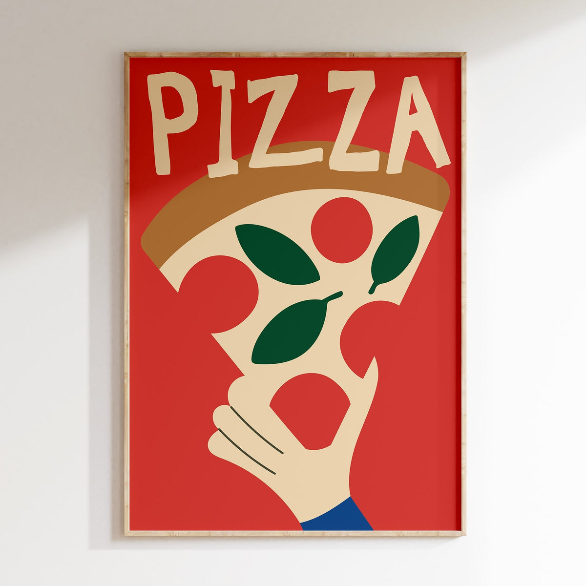 Affiche cuisine Pizza colorée - Inouï