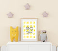 Affiche chambre enfant déco tendance "soleils" - illustration fait main