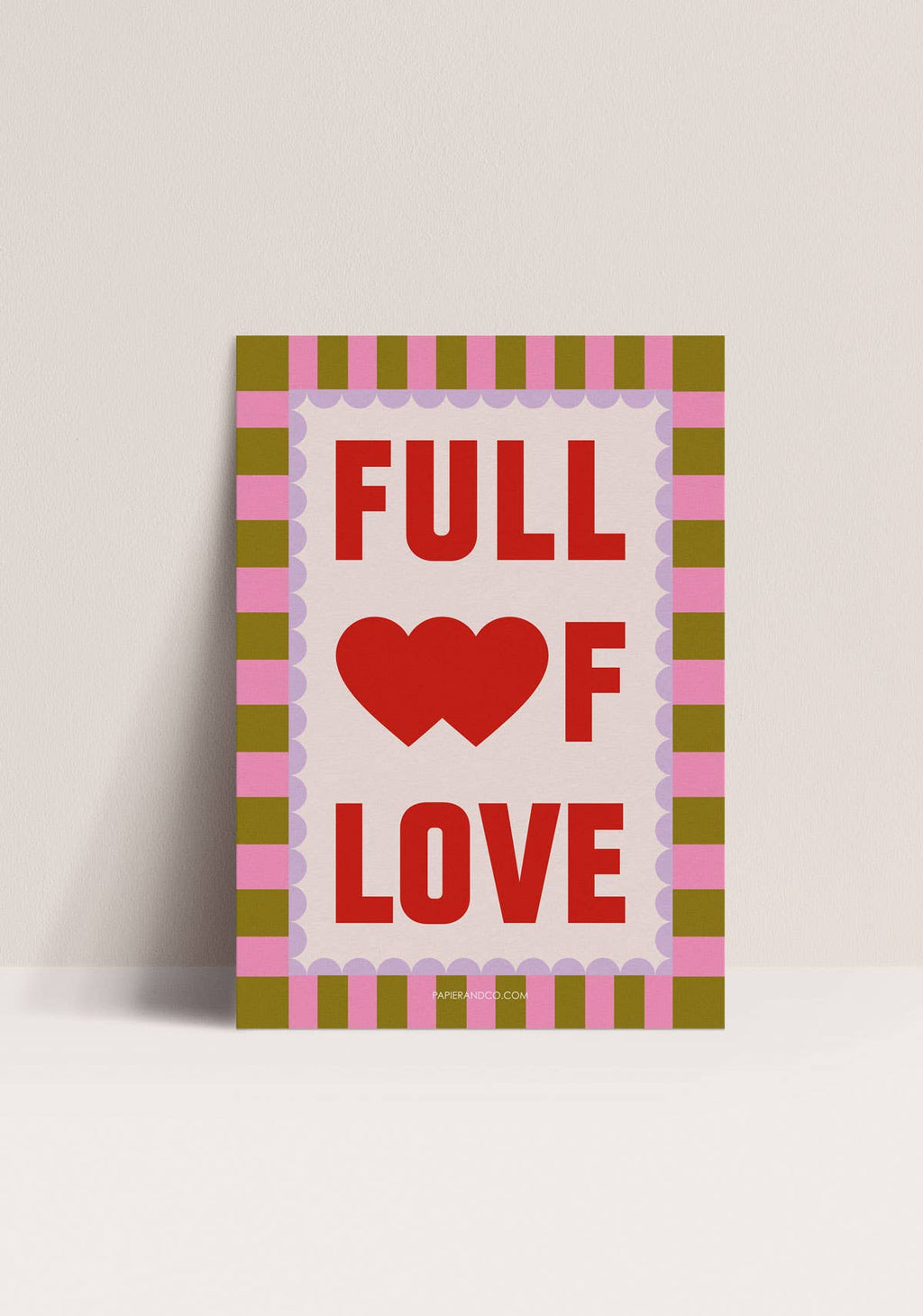 Affiche Full of Love - Papier and Co.