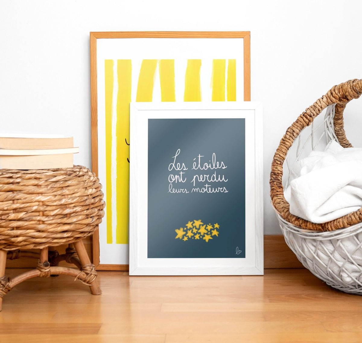 Affiche chambre enfant "étoiles" - illustration fait main en france