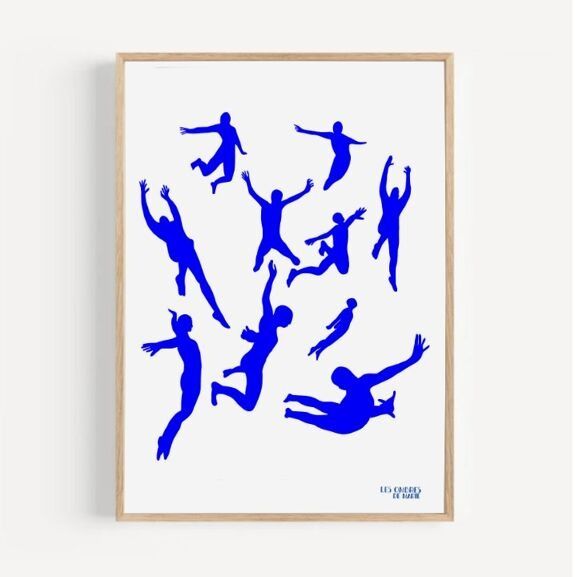 Affiche murale moderne et contemporaine leap into the viod