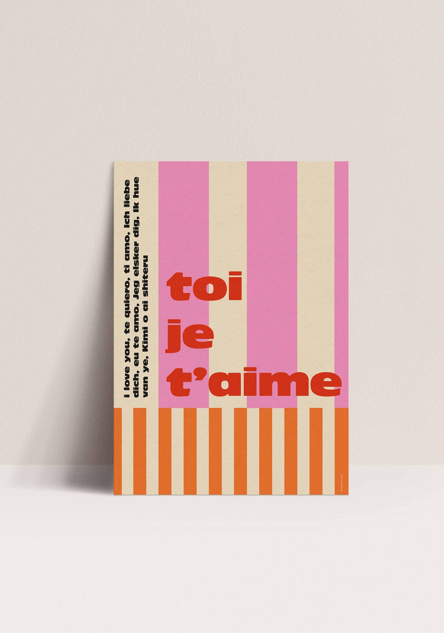 Affiche poster Toi, je t'aime