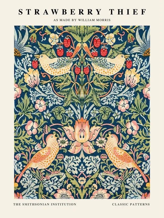Affiche murale artistique william morris