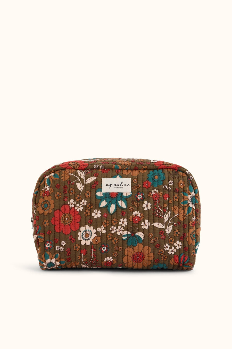 Grande trousse de toilette fleurie Gayane - Bolero Fougère