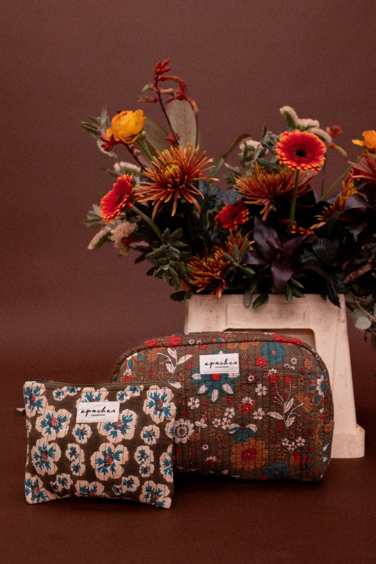 Grande trousse de toilette fleurie Gayane – Bolero Fougère – Apaches Collections – vue 2