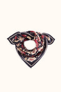 Petit foulard fleuri en coton Manika – Polly Coal – Apaches Collections – vue 1