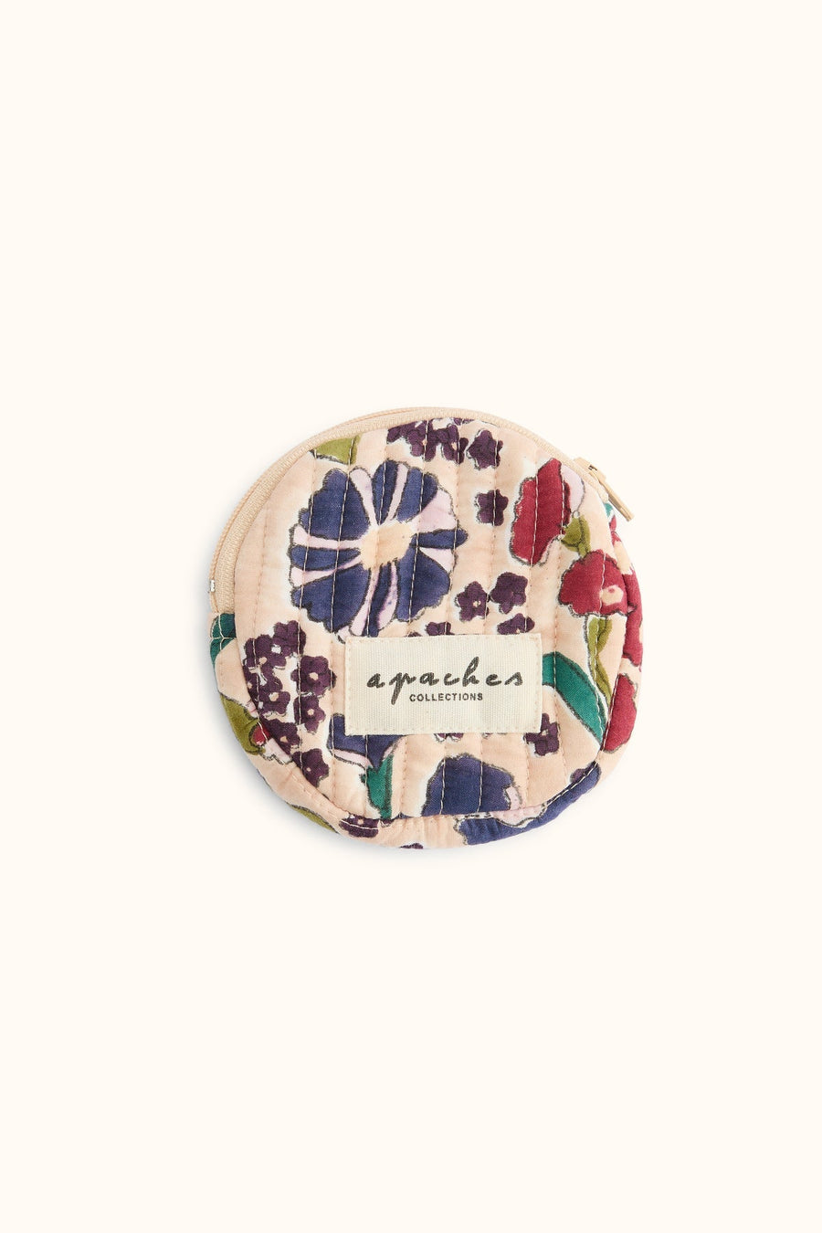 Petite pochette ronde fleurie Pari - September Macadamia