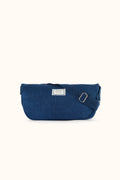 Sac banane demi-lune en denim Luni Shanti – Denim foncé Deep Marine – Apaches Collections – vue 1