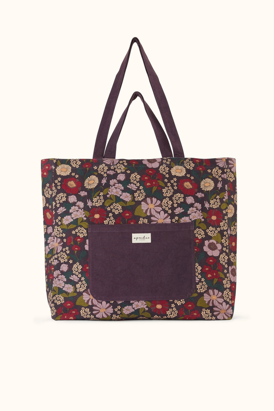 Sac cabas fleuri en coton Sona - September Taffeta