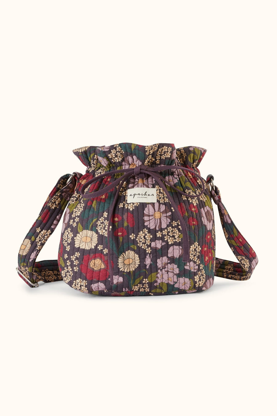 Sac seau fleuri matelassé Salila - September Taffeta