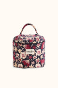 Vanity fleuri en coton matelassé Tara – Polly Coal – Apaches Collections – vue 1