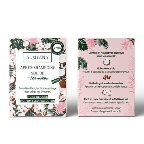 Après - shampoing solide bio - nourrissant | aumyana