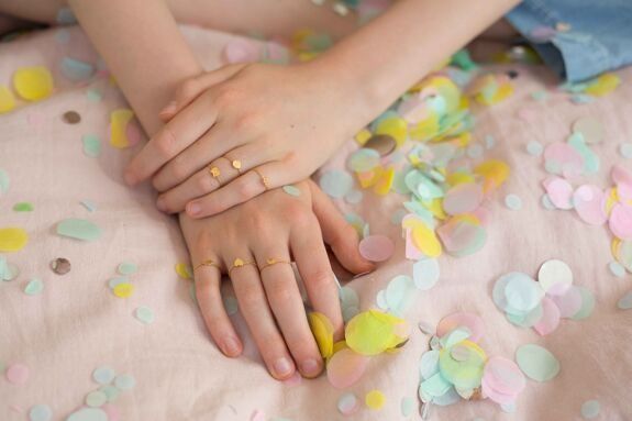 Bague enfant chat doré ajustable - adorabili paris