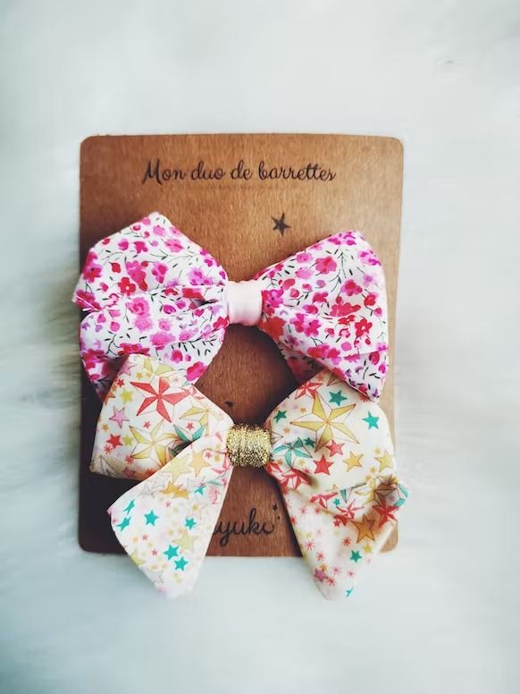 Barrettes cheveux fille bucolique soleil