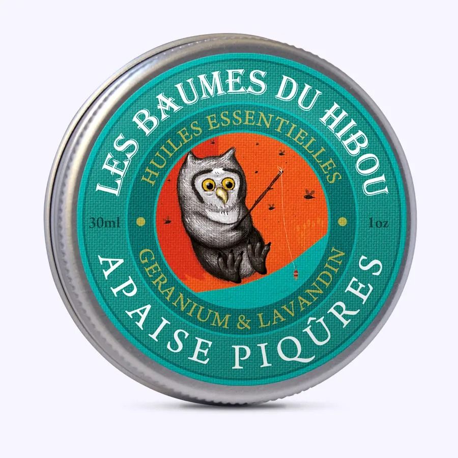 Baume corps aux huiles essentielles bio "apaise piqûres" - les baumes du hibou