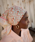Foulard petit format Rosa Sorbet d’Été en coton imprimé - vue 5