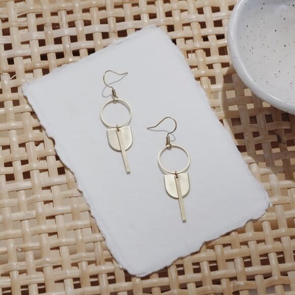 Boucles d'oreilles laiton "lina"