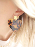 Boucles d'oreilles pendantes écailles "maé" - azeria création