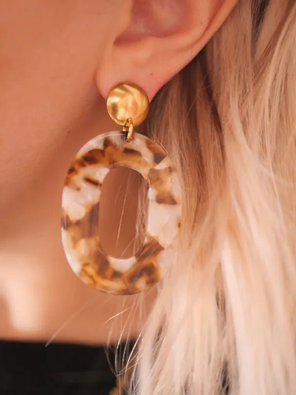 Boucles d'oreilles pendantes "gigi" - azeria création