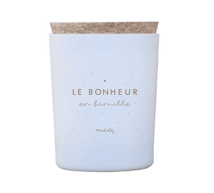 Bougie décorative naturelle "le bonheur en famille"