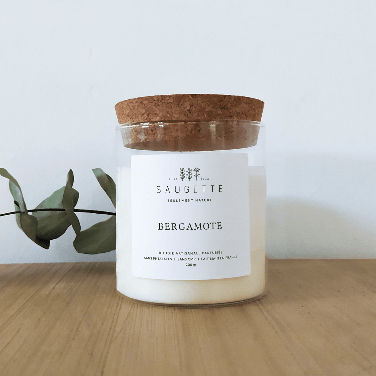 Bougie naturelle parfumée - Bergamote