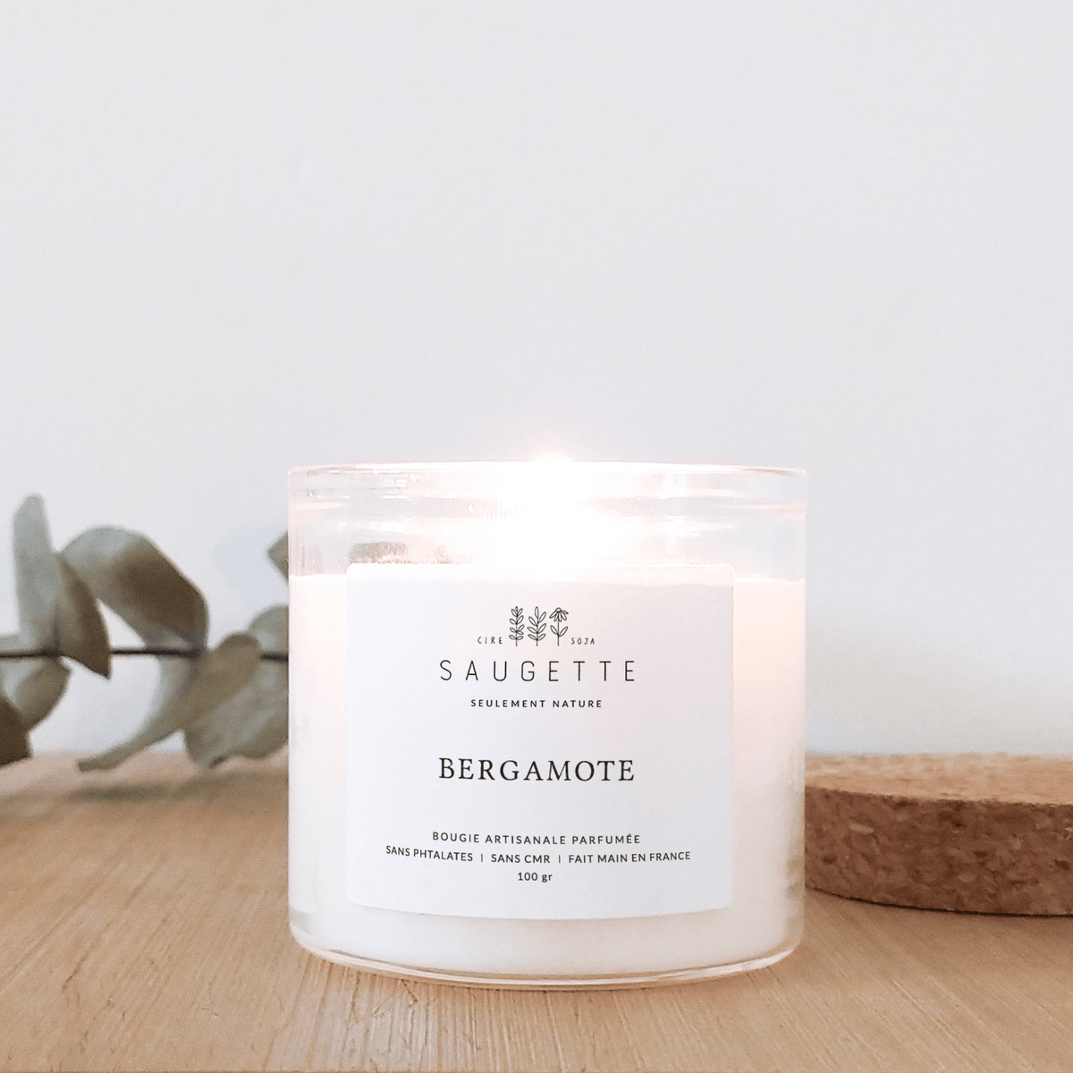 Bougie naturelle parfumée - Bergamote