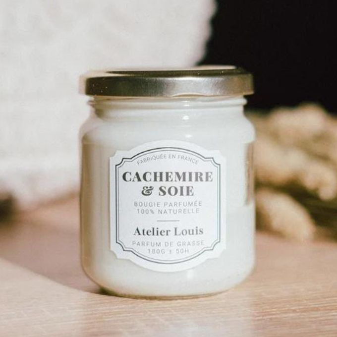 Bougie naturelle parfumée cachemire & soie