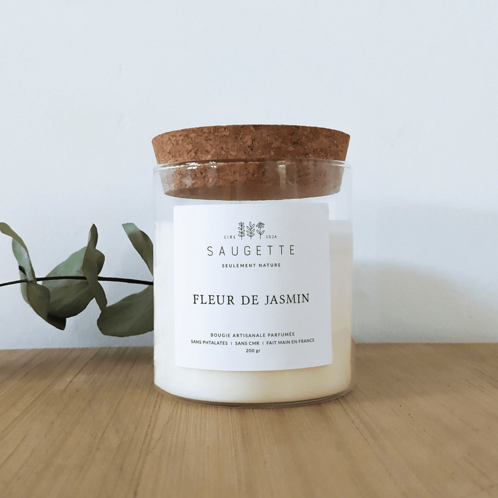 Bougie naturelle parfumée - Fleur de Jasmin