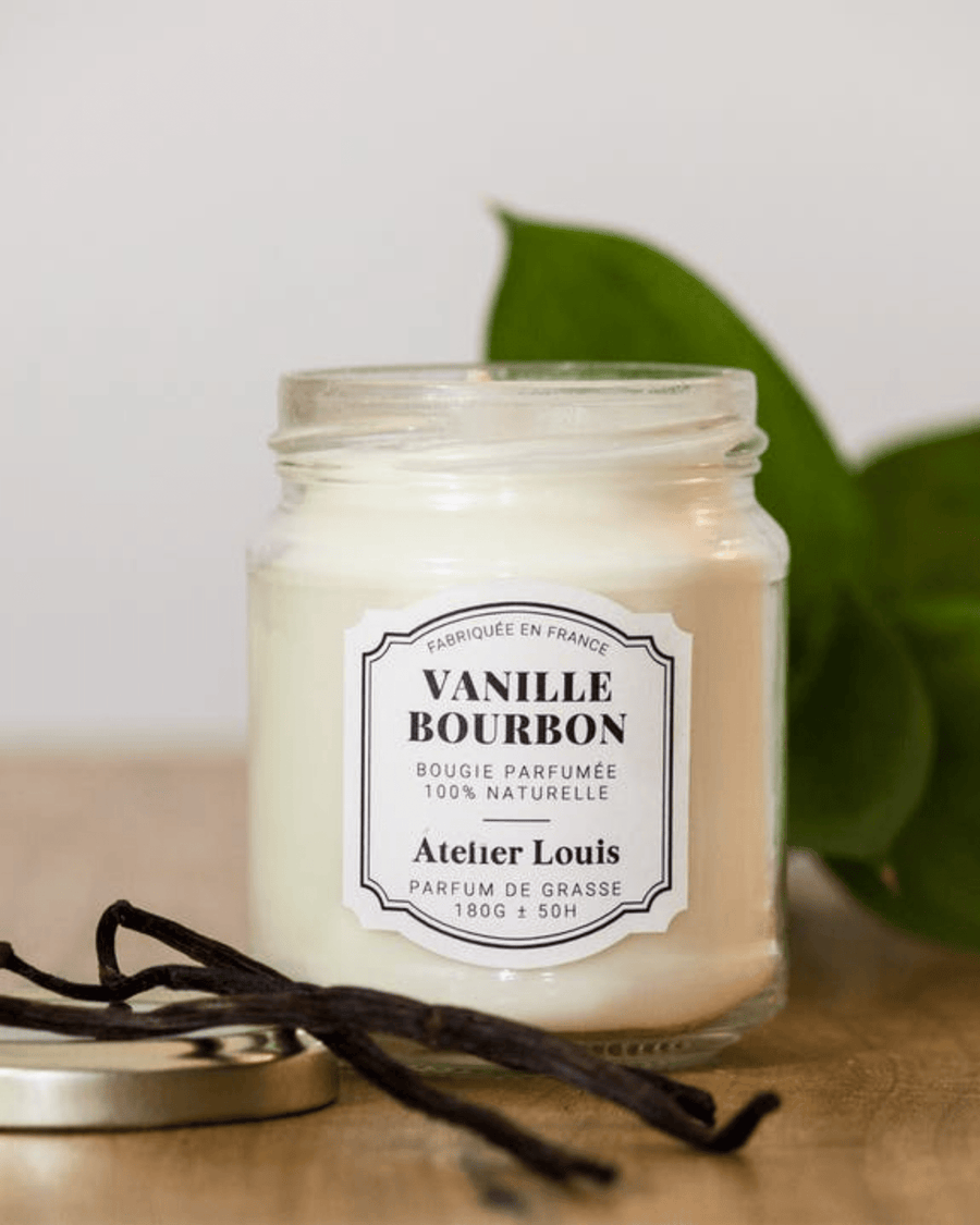 Bougie naturelle parfumée vanille bourbon