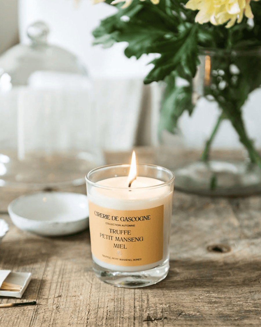 Bougie naturelle parfumée truffe petit manseng miel