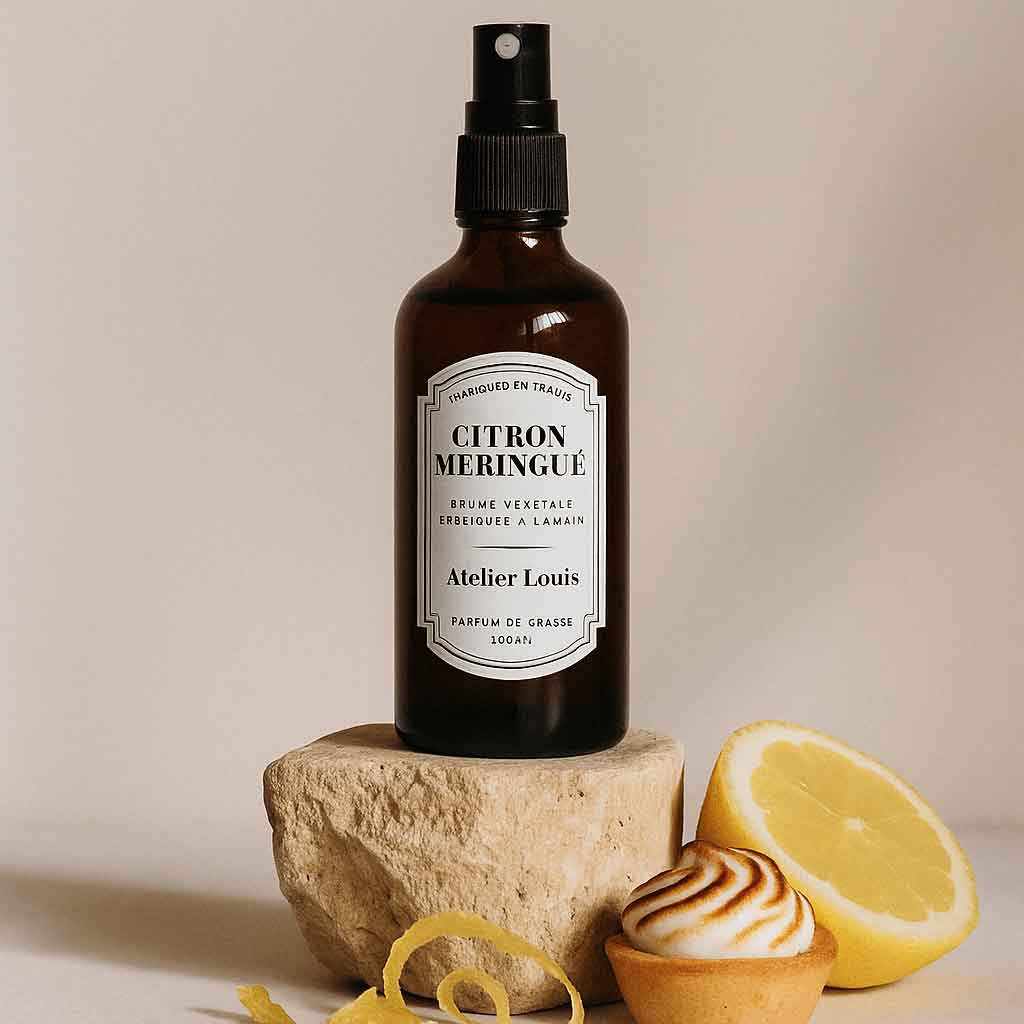 Brume végétale naturelle citron meringué · atelier louis