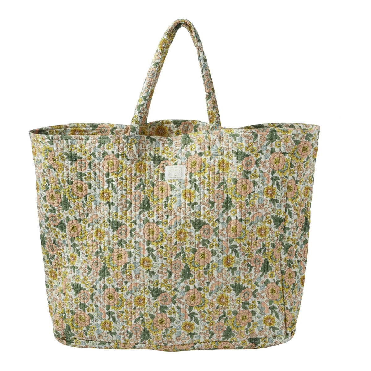 Sac cabas matelassé amaïa rose - bonheur du jour