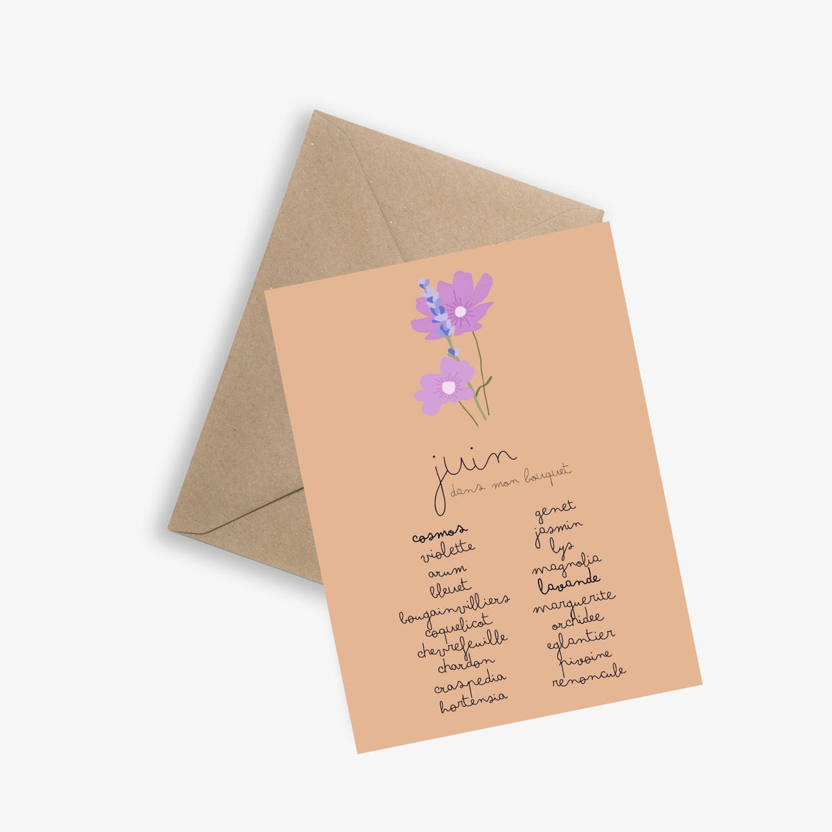 Calendrier de floraison - le papier graphique