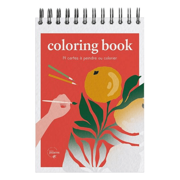 Carnet de coloriage A6 Tropical et Fleurs exotiques - Maison Joliette