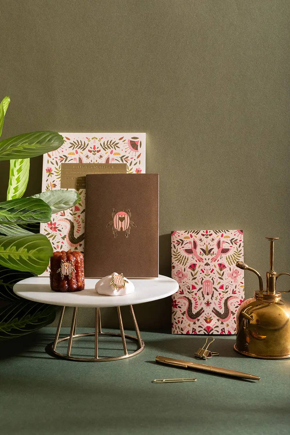 Carnet de notes A6 duo Croco rose - all the ways to say