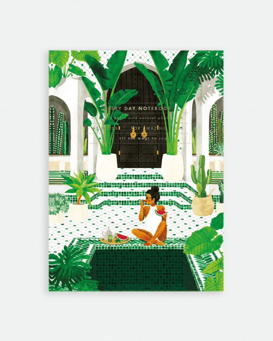 Carnet de notes A5 Médina et jardin marocain