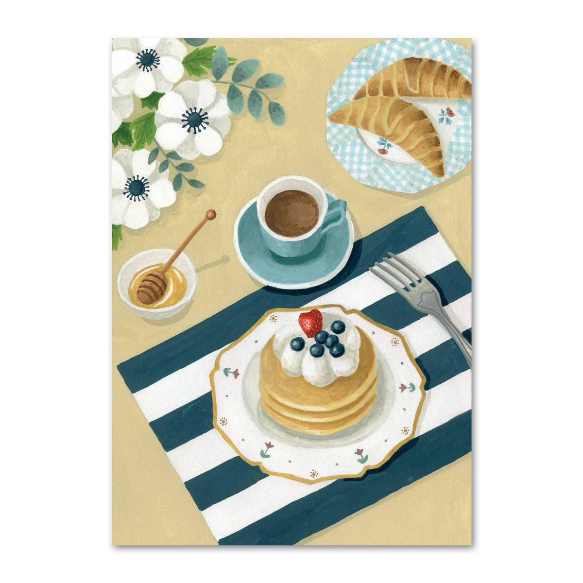 Carte de correspondance Brunch - Mélanie Voituriez