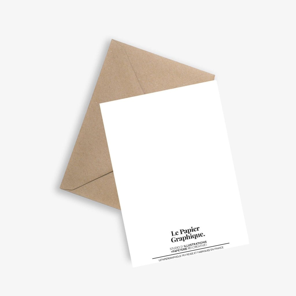 Carte le printemps - le papier graphique