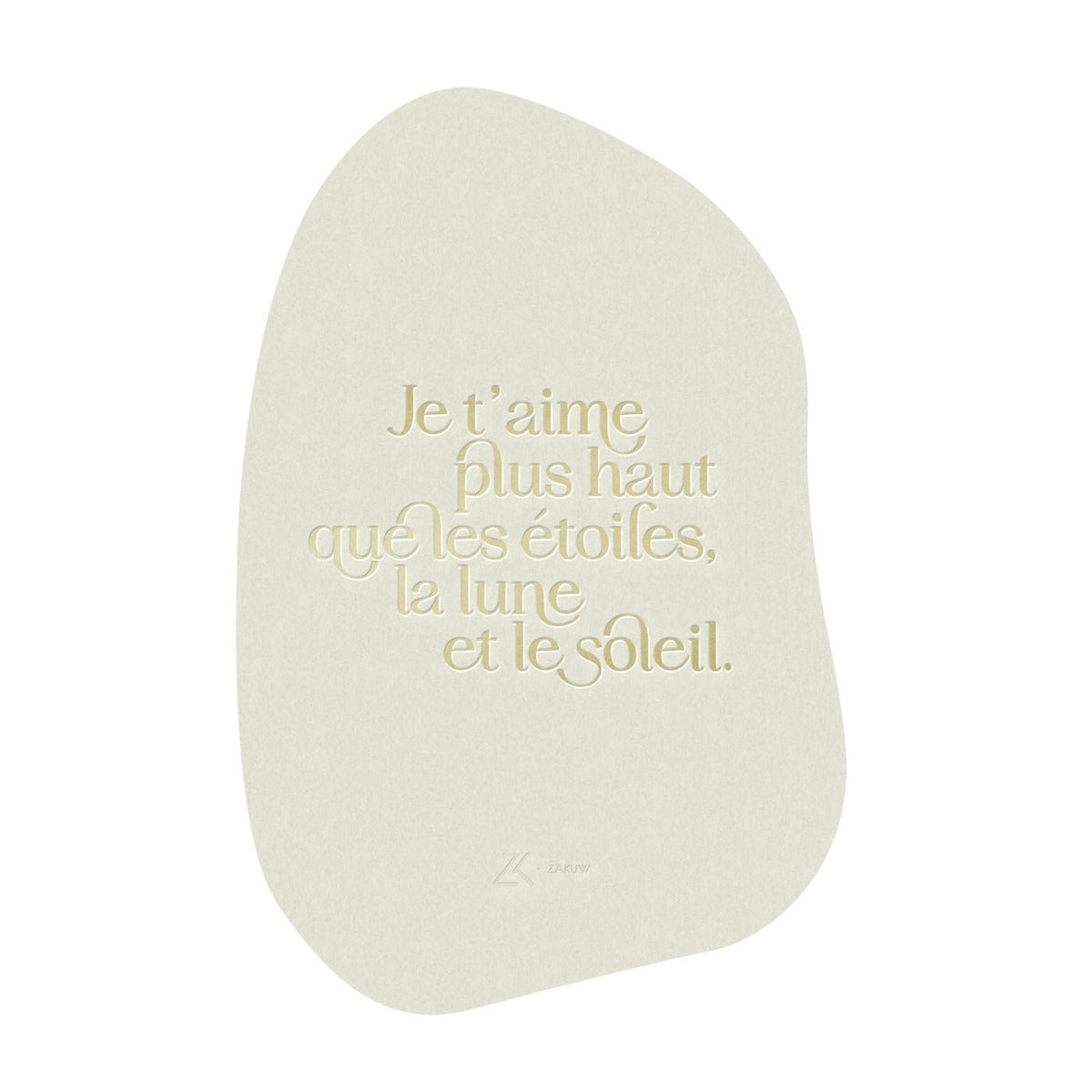 Carte postale bébé Je t'aime - zakuw