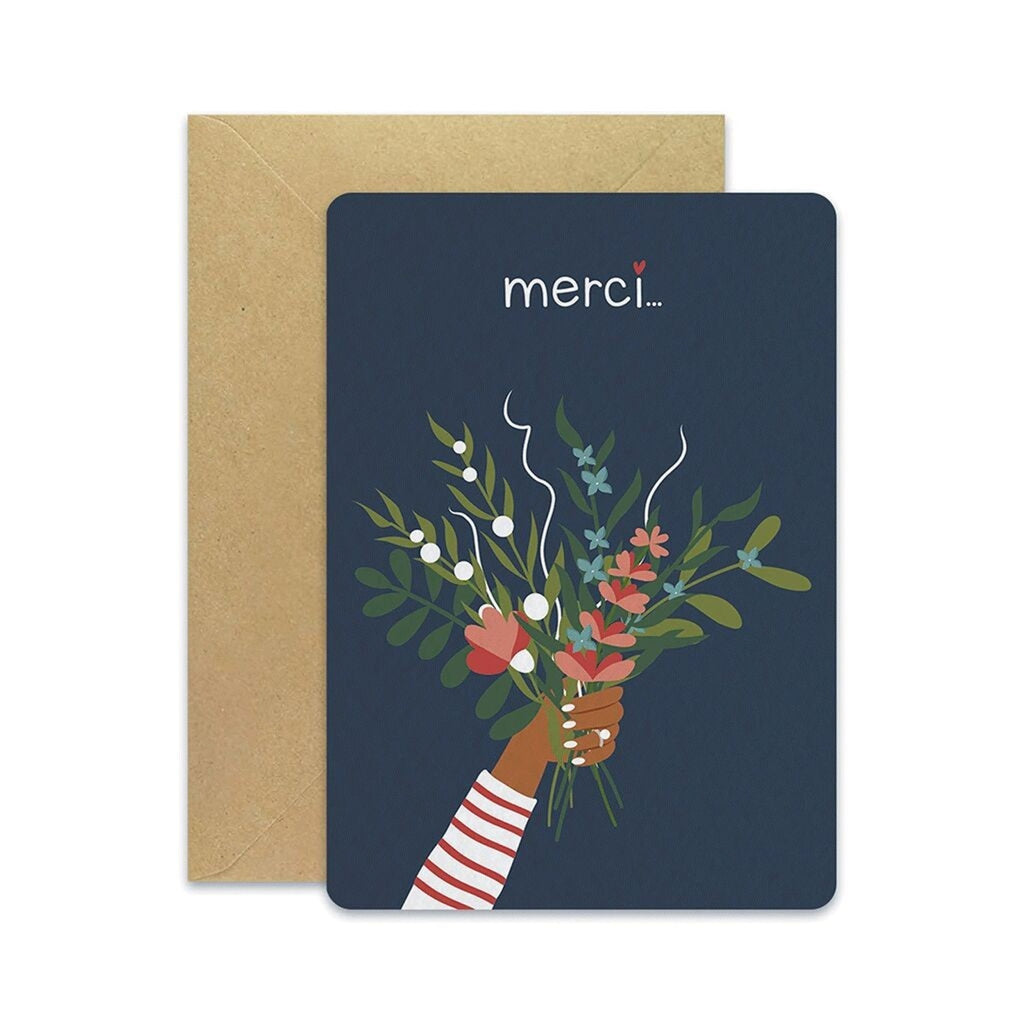 Carte postale bouquet de fleurs – maison joliette